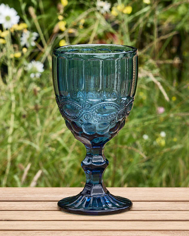12 Pc Aurielle Blue Glassware Set - Image 3