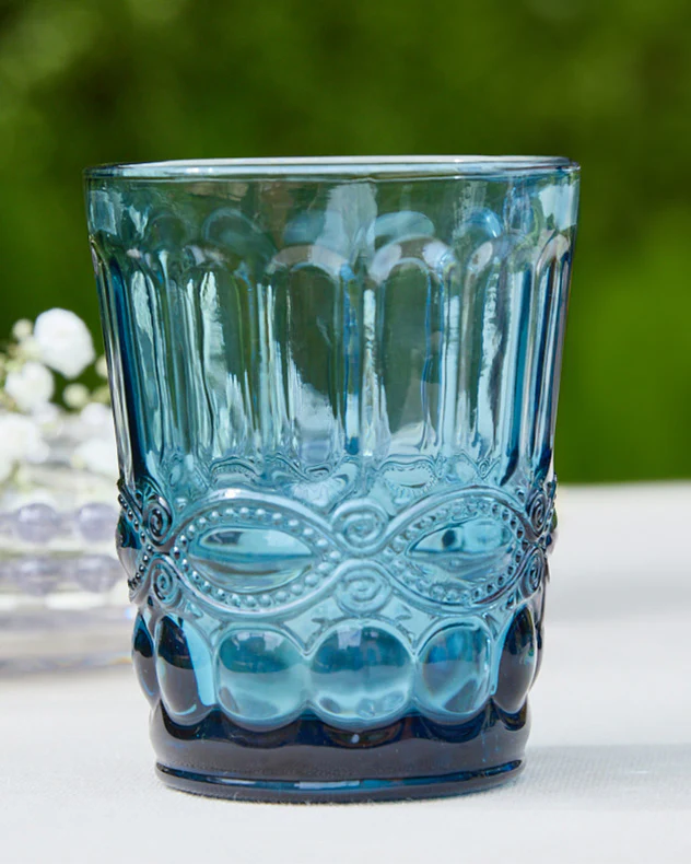 12 Pc Aurielle Blue Glassware Set - Image 4