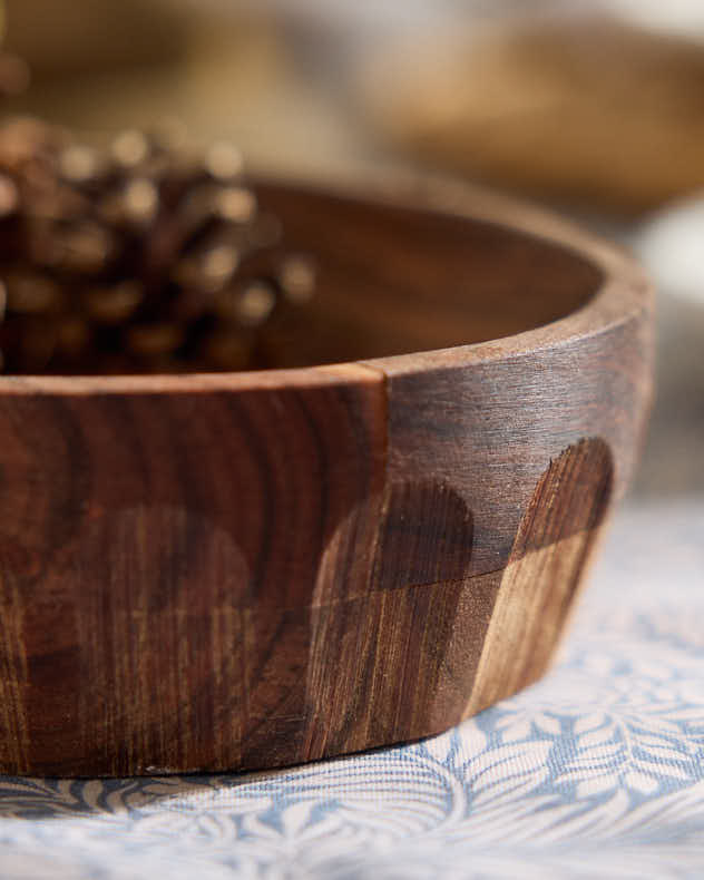 Acacia Wood Serving Tray with Handle - Image 3