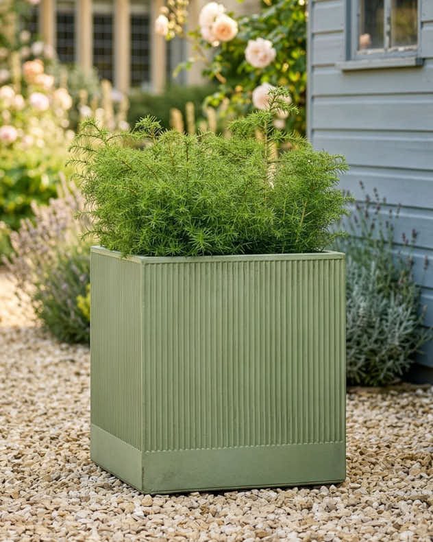 Agri Green Ribbed Planter Collection - Image 4