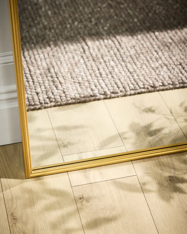 Alzac Gold Tall Rounded Arch Mirror 170cm x 61cm - Image 5