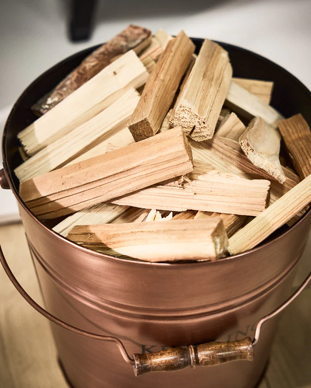 Large Copper Kindling Bucket - Image 3