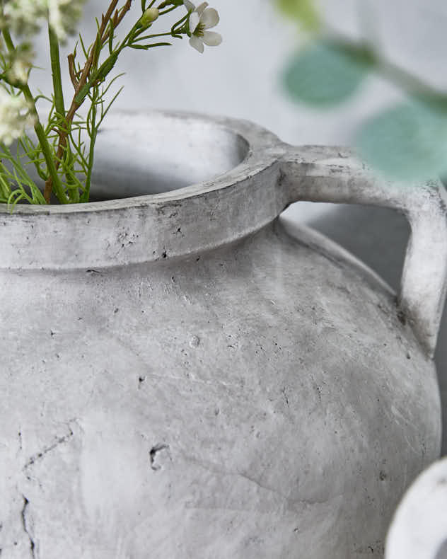 Antique Style Grey Pelike Vase - Image 4
