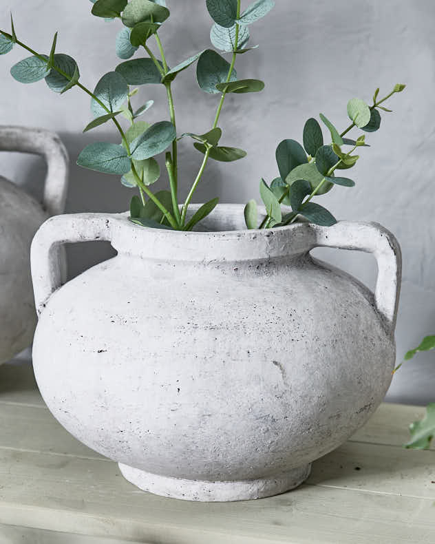 Antique Style Grey Vase Collection - Image 2