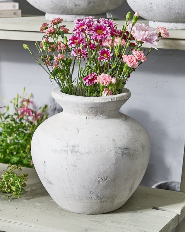 Antique Style Grey Vase Collection - Image 4