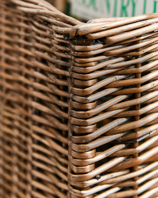 Grey Washed Willow Storage Basket - Image 4