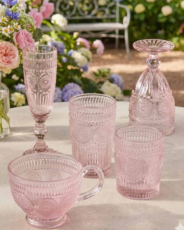 Armas Rose Glassware Collection