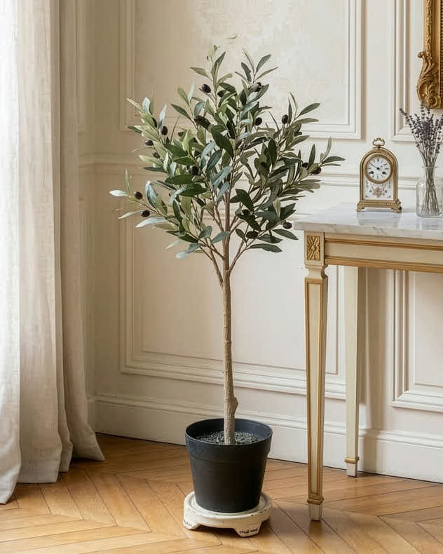 Artificial Potted Olive Tree