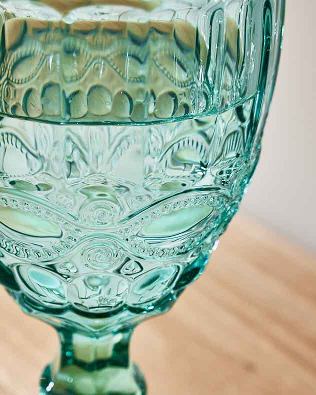 Aurielle Turquoise Wine Goblet - Image 4
