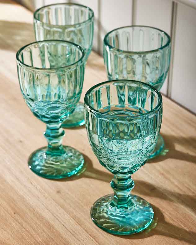Aurielle Turquoise Wine Goblet - Image 6
