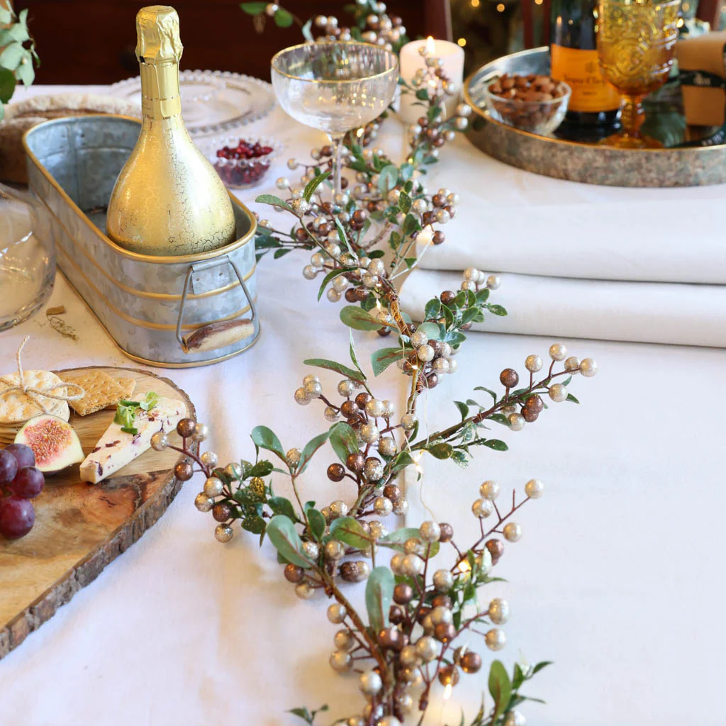 Christmas Sparkle LED Garland Table Centrepiece