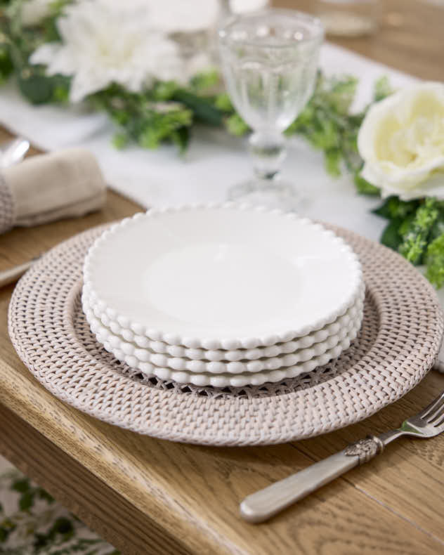 Blanche Perle Beaded Dinnerware Collection - Image 7