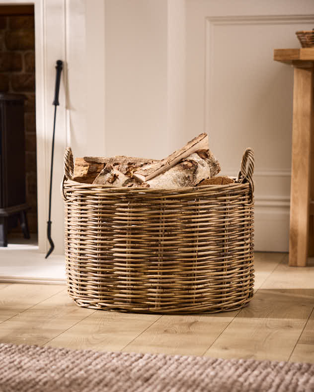 Azara Premium Oval Log Basket - Image 4