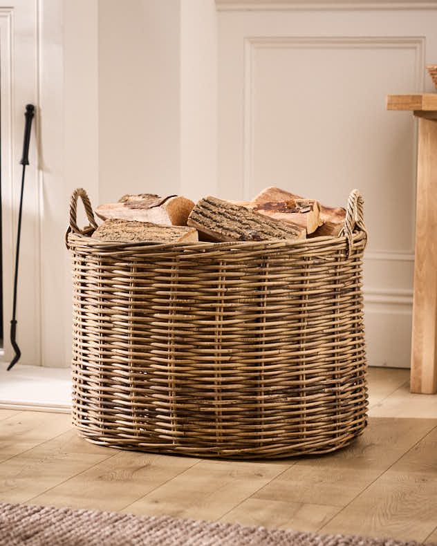 Azara Premium Oval Log Basket - Image 5