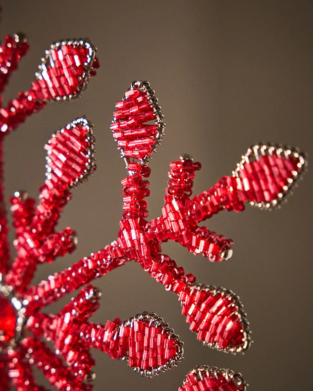 Red Snowflake Tree Topper - Image 3
