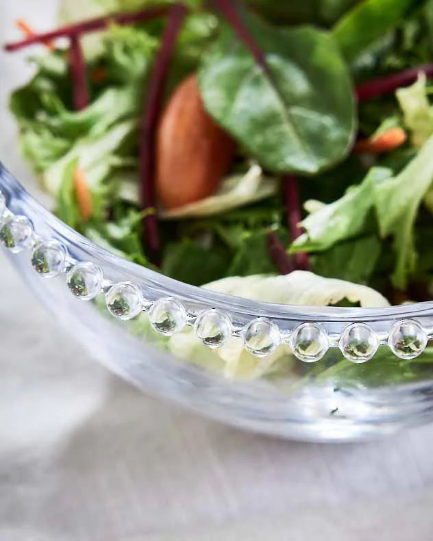 Bella Perle Beaded Glass Salad Bowl - Image 4