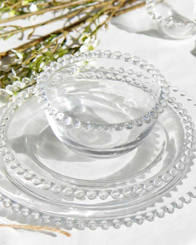 Bella Perle Beaded Glass Side Plate - Image 3