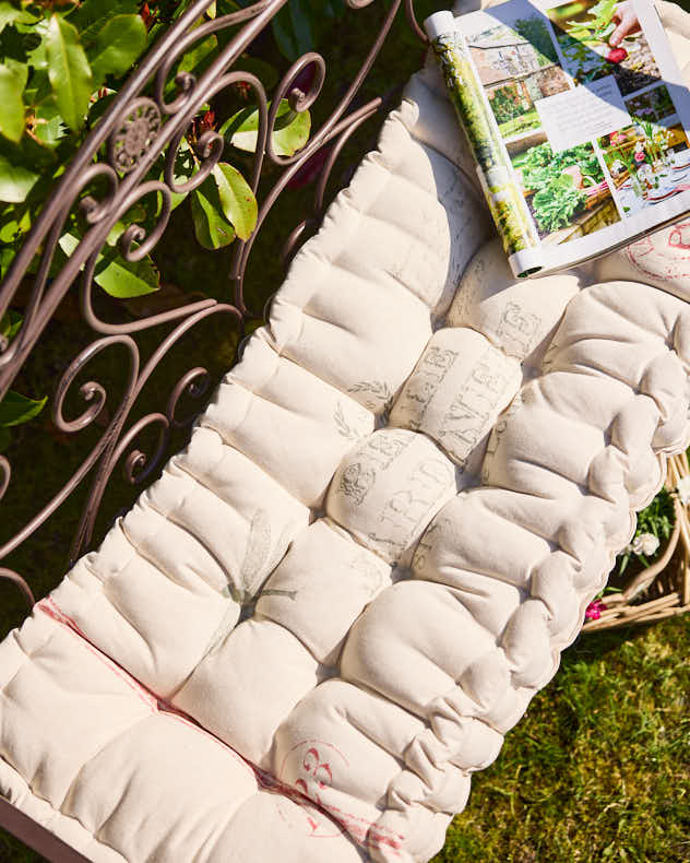 Belle Jardinere Red Outdoor Bench Cushion - Image 2