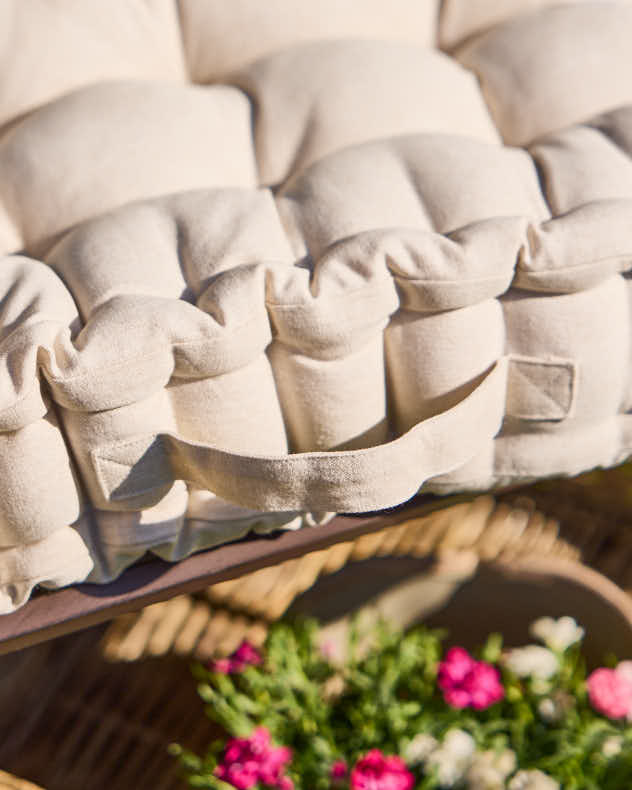 Belle Jardinere Red Outdoor Bench Cushion - Image 4