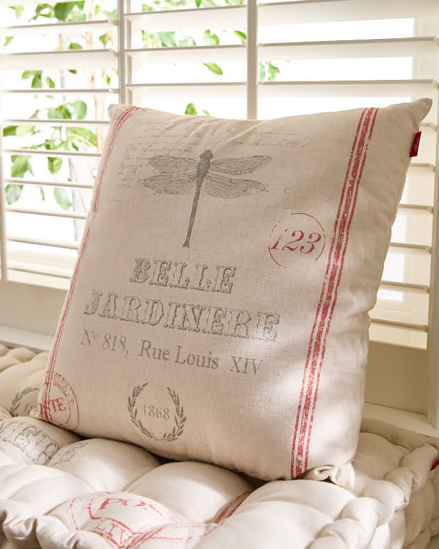 Belle Jardinere Red Scatter Cushion