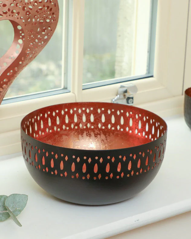 Black & Copper Decorative Bowl - Image 3