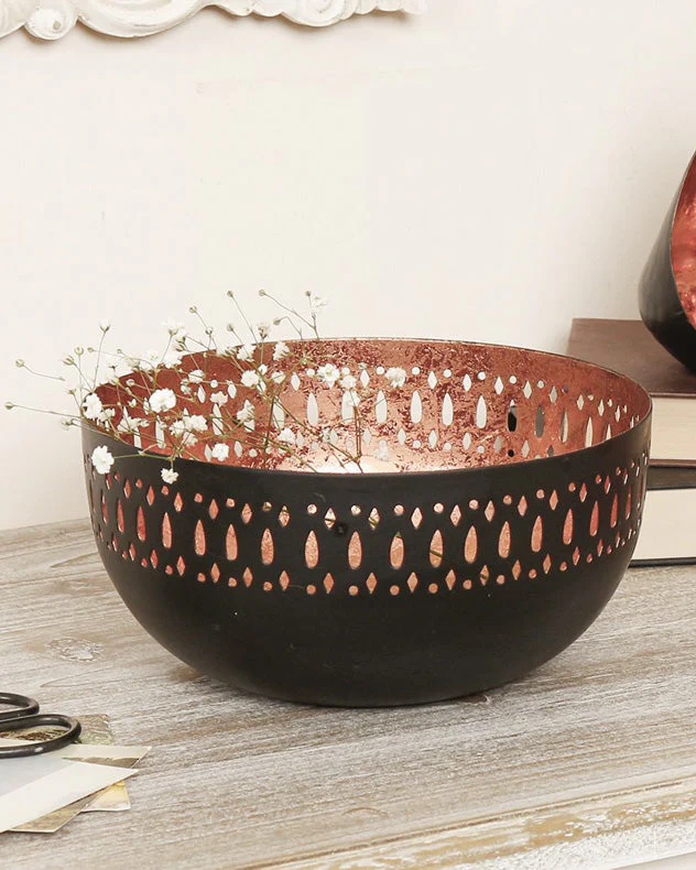 Black & Copper Decorative Bowl - Image 4