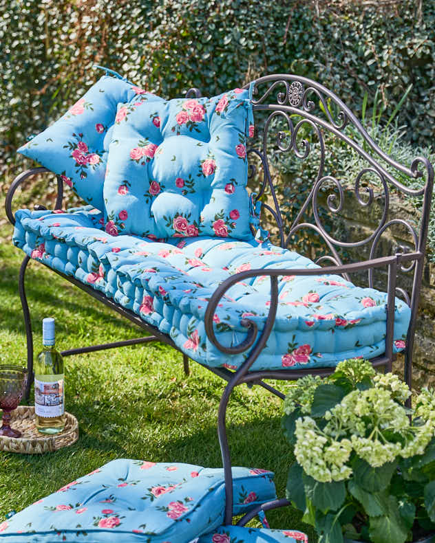 Blue Rose Garden Cushion Collection