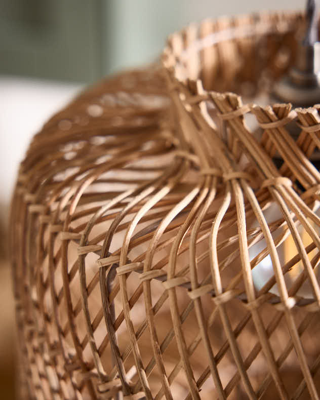 Boxed Diamond Woven Pendant Shade - Image 2