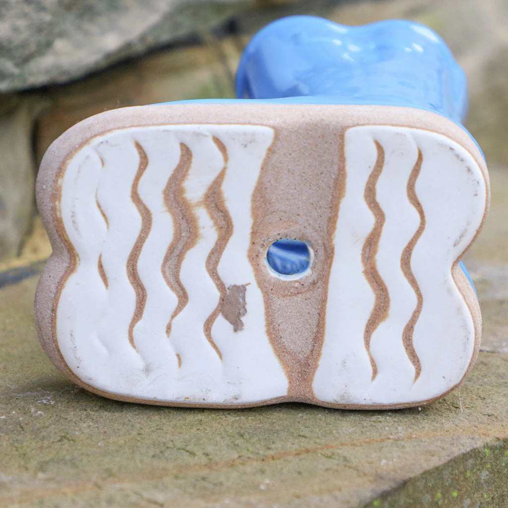 Personalised Bright Blue Welly Boot Plant Pot - Image 4