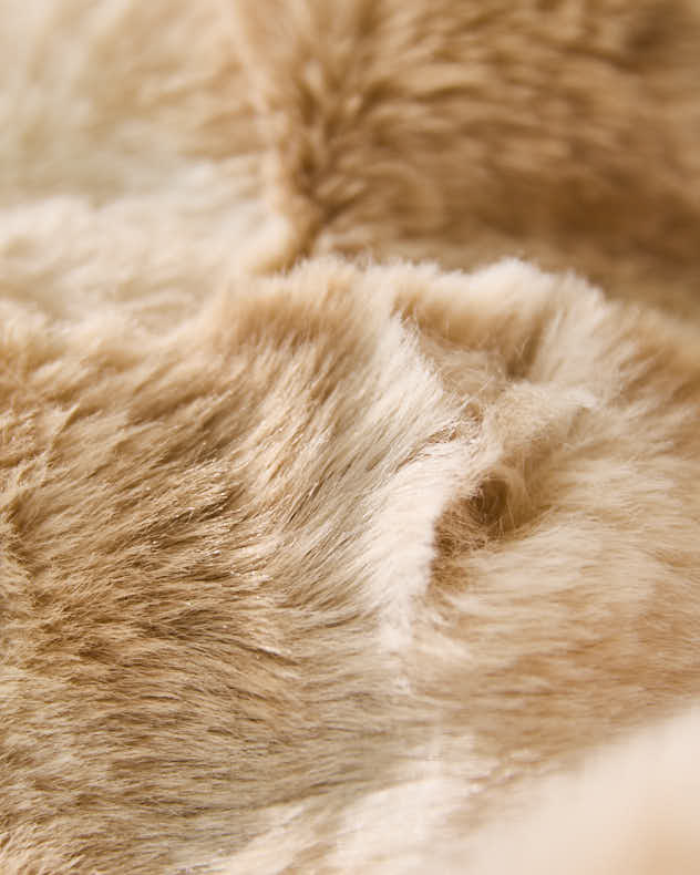 Brown Faux Fur Throw - Image 2