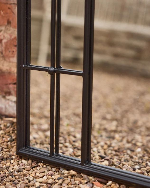 Canet Black Tall Rounded Arch Mirror 107cm x 65cm - Image 5