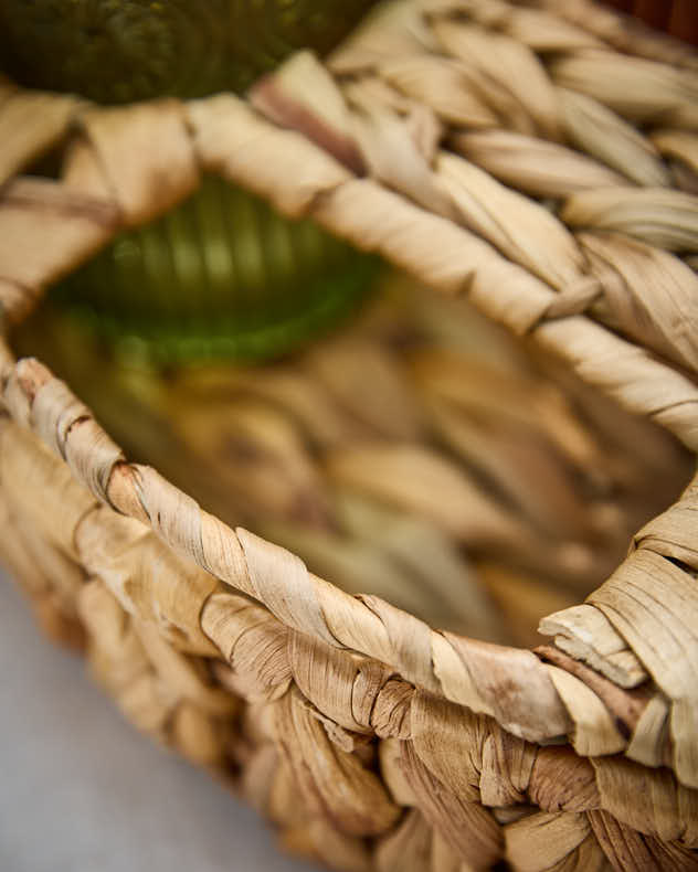 Carafe and Tumblers in Woven Holder - Image 3