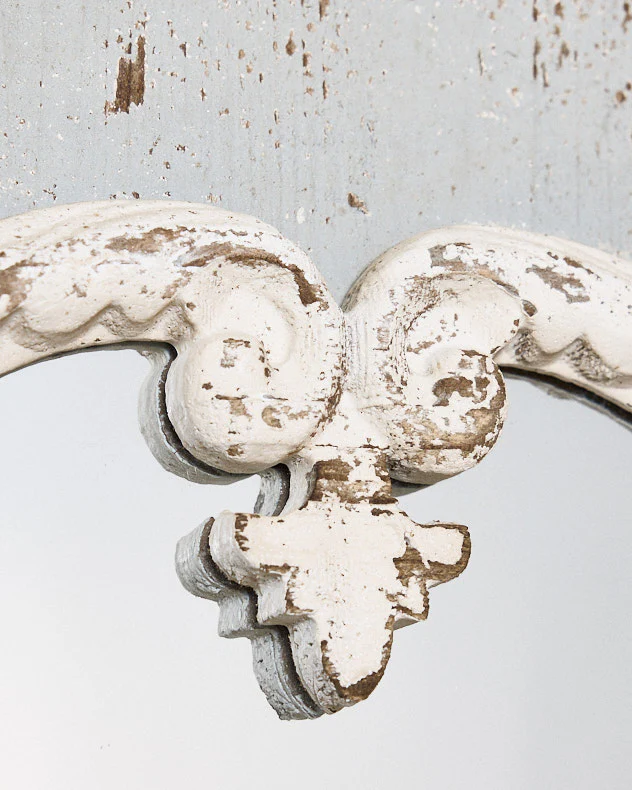 Carteret White Wood Wall Mirror 110cm x 56cm - Image 3