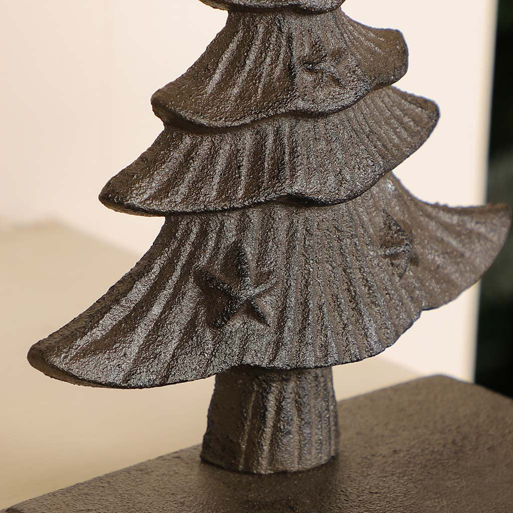 Cast Iron Christmas Tree Stocking Holder - Image 2