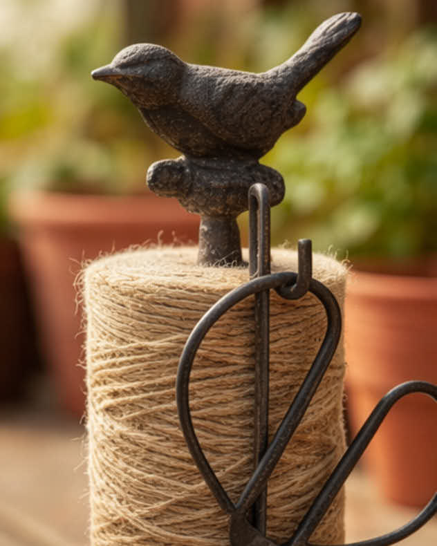 Cast Iron Bird String Dispenser - Image 2