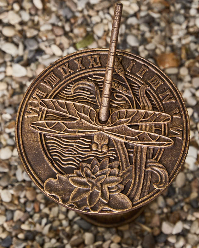 Cast Iron Dragonfly Sundial - Image 2
