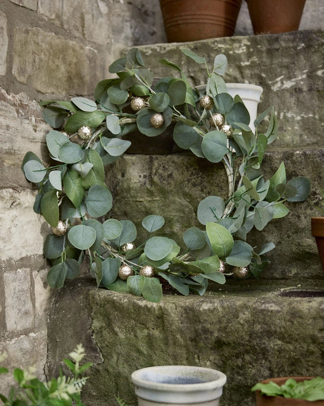 Gold Berry Eucalyptus Wreath - Image 3