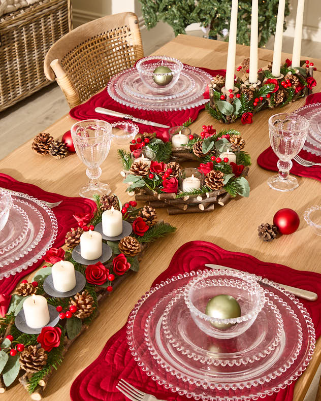 Christmas Rose Candle Holder Collection