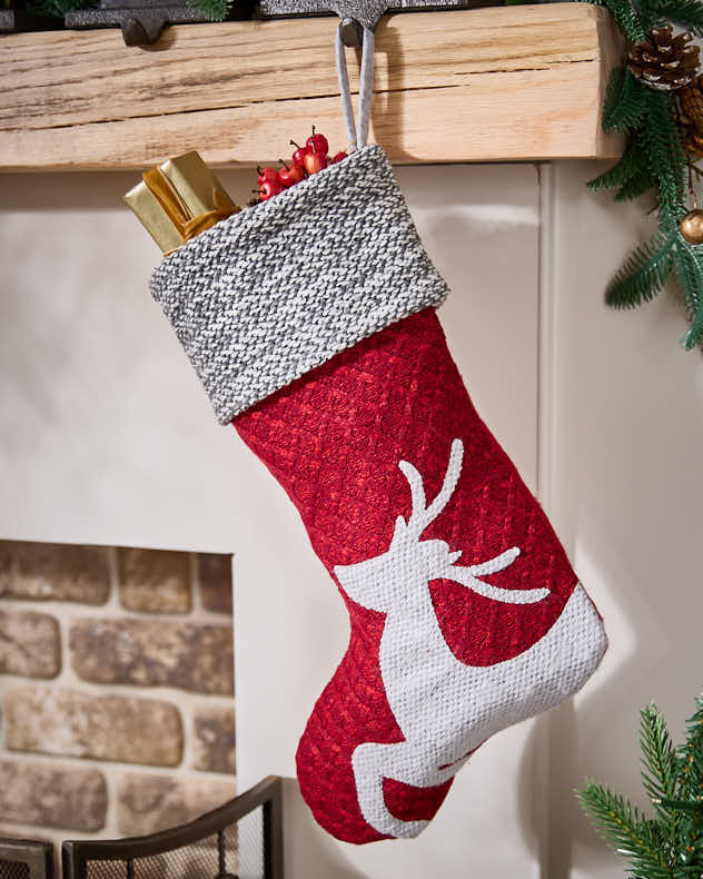 Chunky Knitted Christmas Stockings - Image 2