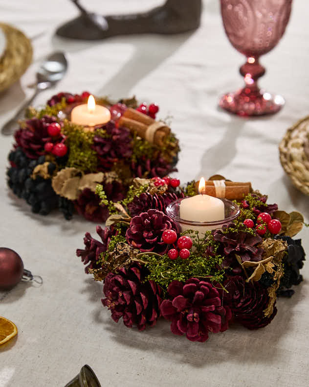 Cinnamon Pine Candle Holders - Image 4