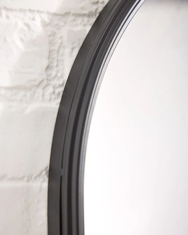 Classic Outdoor Arched Iron Mirror 80cm x 60cm - Image 4