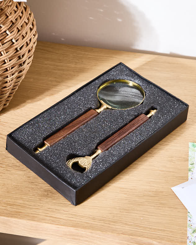 Brass Magnifying Glass & Bottle Opener - Image 3