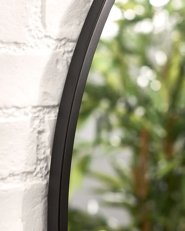 Contemporary Circular Outdoor Mirror 90cm - Image 3