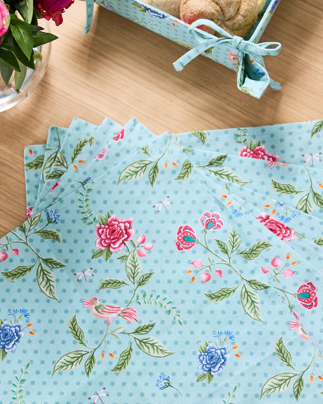 Cordelia Floral Set of 6 Cotton Napkins - Image 4