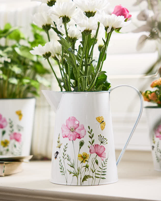 Cornflower Pitcher Jug Vase - Image 3