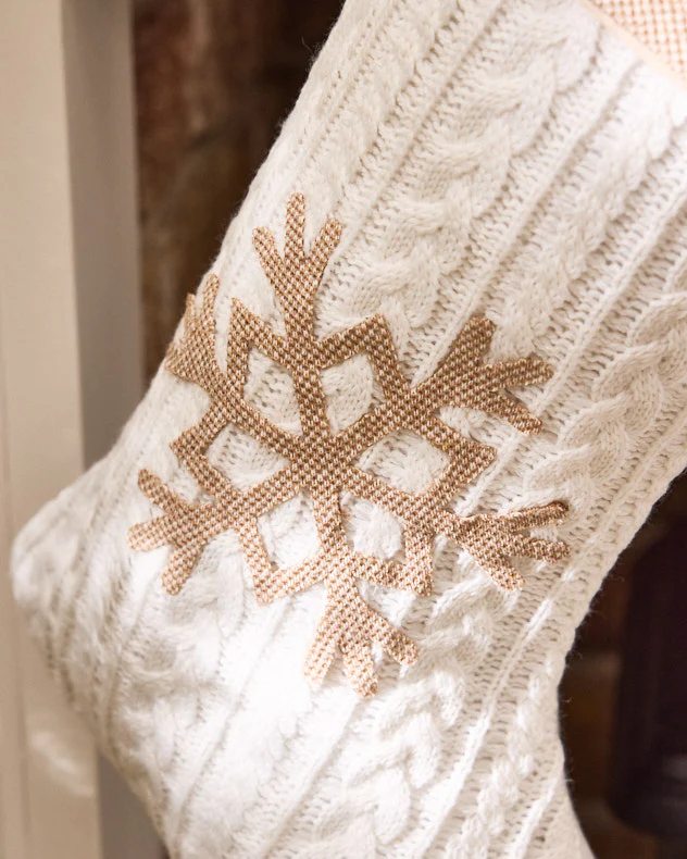Cosy Christmas Snowflake Stocking - Image 3
