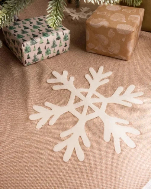 Cosy Christmas Snowflake Tree Skirt - Image 3