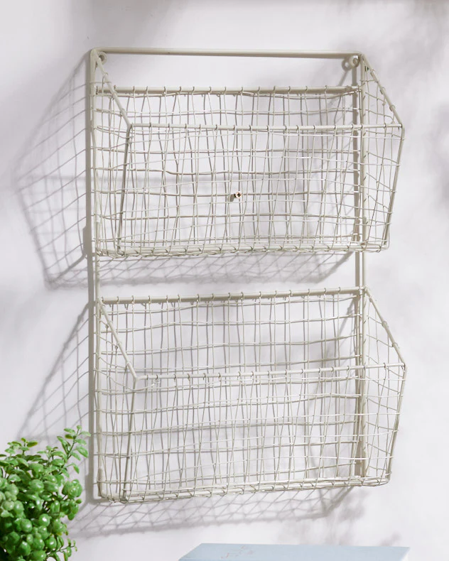 Country Cream Storage Rack - Image 4