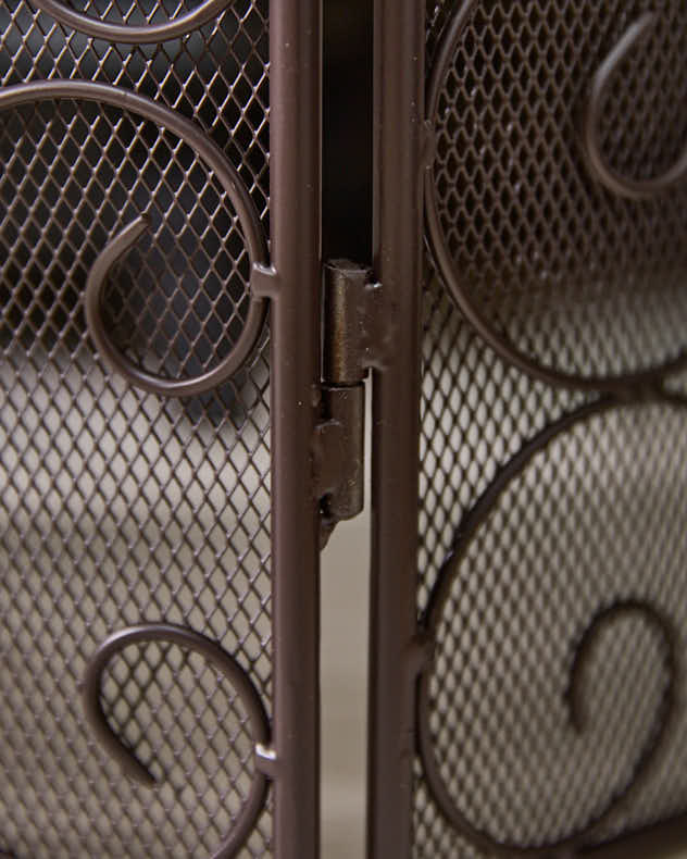 Three Panel Folding Fire Guard - Image 4