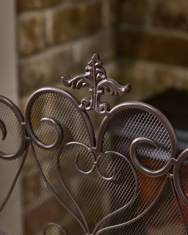 Three Panel Folding Fire Guard - Image 6